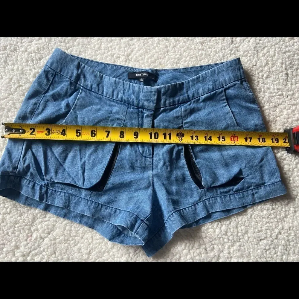 Funktional  100% leather Detail Shorts